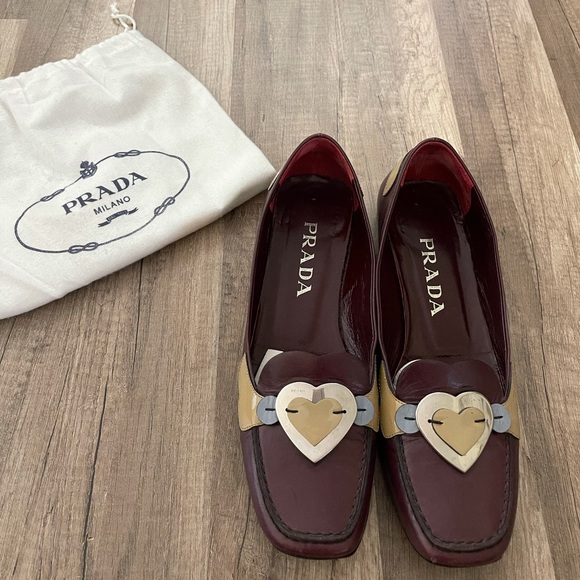 prada heart flats